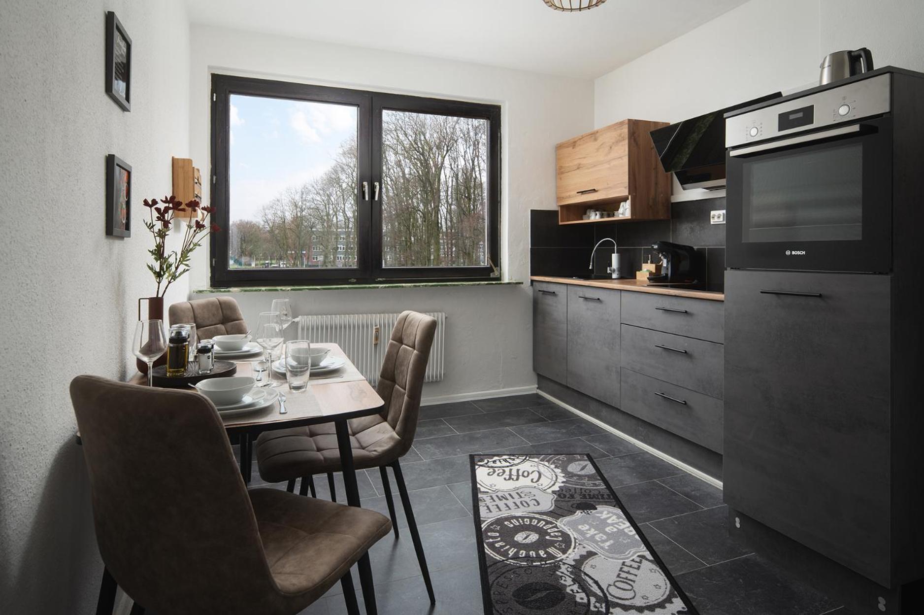 1-4 Gaeste Wohnung W-Lan, Netflix, Amazon, Parken, Arbeitsplatz, 24H Check In ,Vollausgestattet Kueche, Handtuecher Seife U,V,M Fuer Geschaeftsreisende, Paare, Familien , Datteln Exterior photo